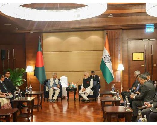 Indian PM Modi Meets Bangladesh Chief Adviser Muhammad Yunus On Sidelines Of BIMSTEC Summit