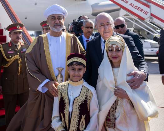His Majesty Arrives In Algeria